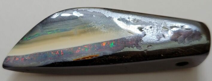 Vivid Boulder Opal Bead Pendant - Queensland, Australia #227134